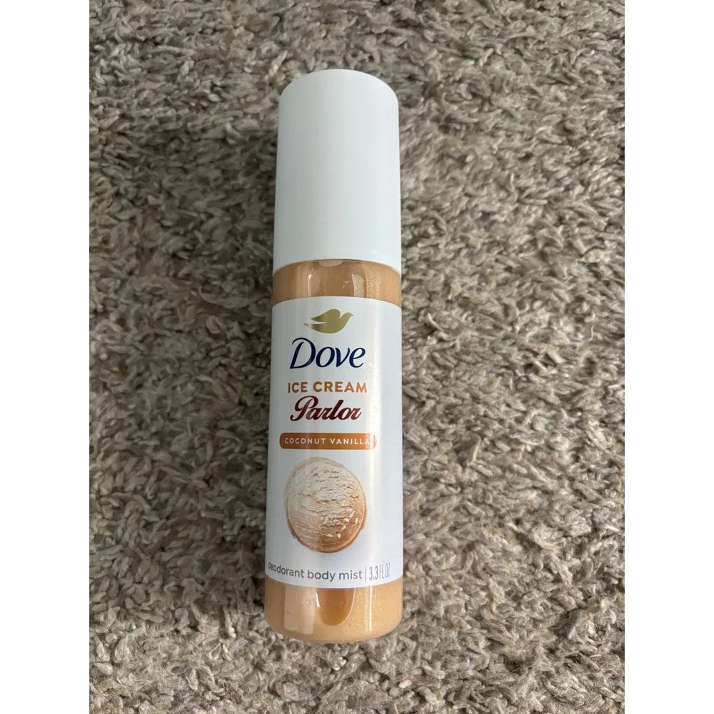 Dove Ice Cream Parlor Coconut Vanilla Body Mist 3.3 fl oz Shimmer Spray